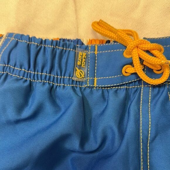 Blue and Orange Men's Swim Shorts - Picture 4 of 4